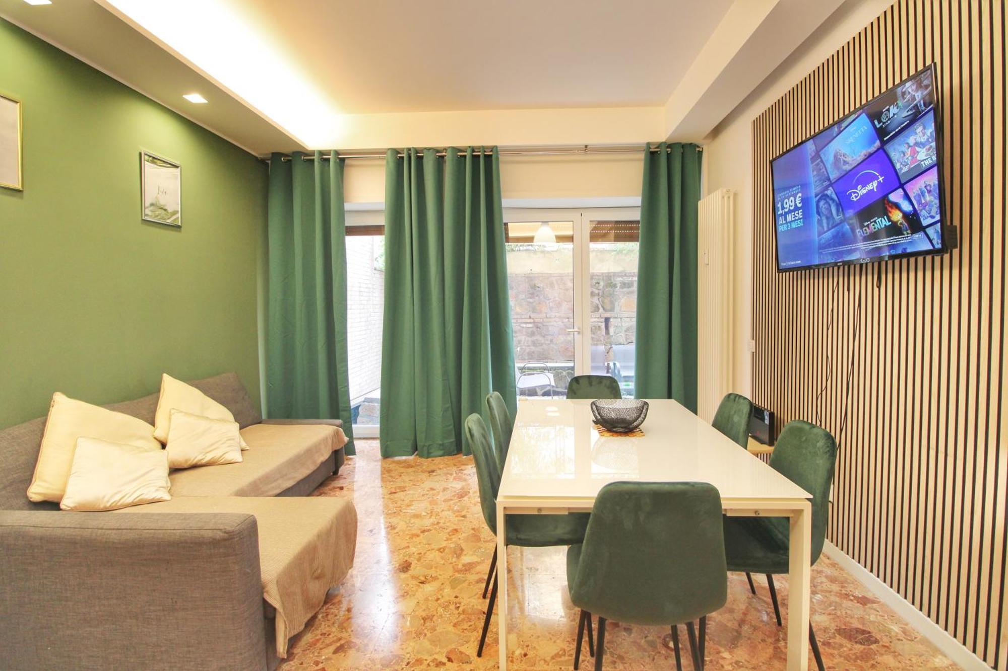 Delicious 2 Bed Room Apartment And Garden By Yh Rome Extérieur photo